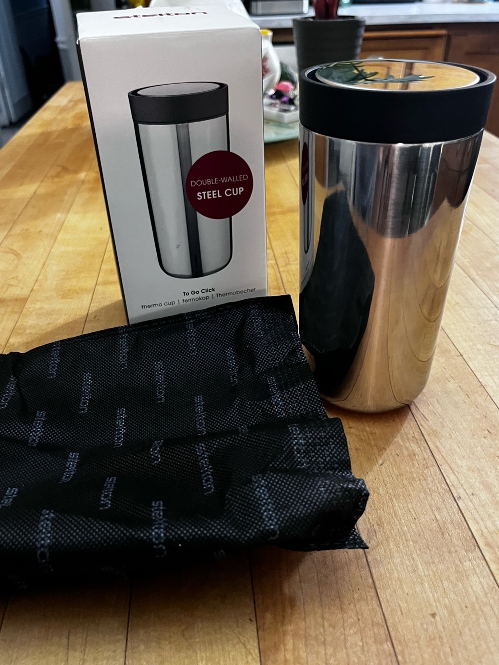 NIB Stelton x Volvo "To Go Click" Travel Thermo Cup 0.4L